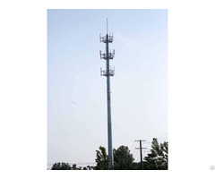 China Anti Wind Galvanized Single Tube Communication Tower Supplier