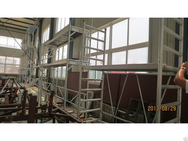 European Certification Aluminium Ladder And Door Frame Scaffolding