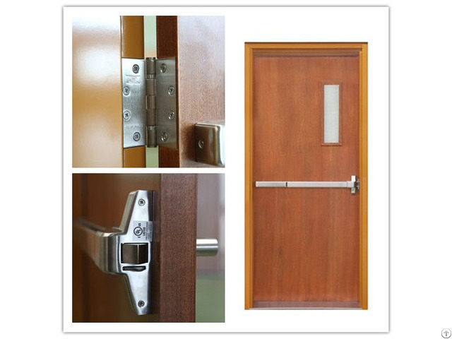 Wooden Fire Door With Panic Bar