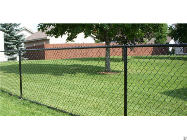 Green Pvc Coated Galvanized Chain Link Fence