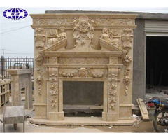 Double Sided Marble Fireplace