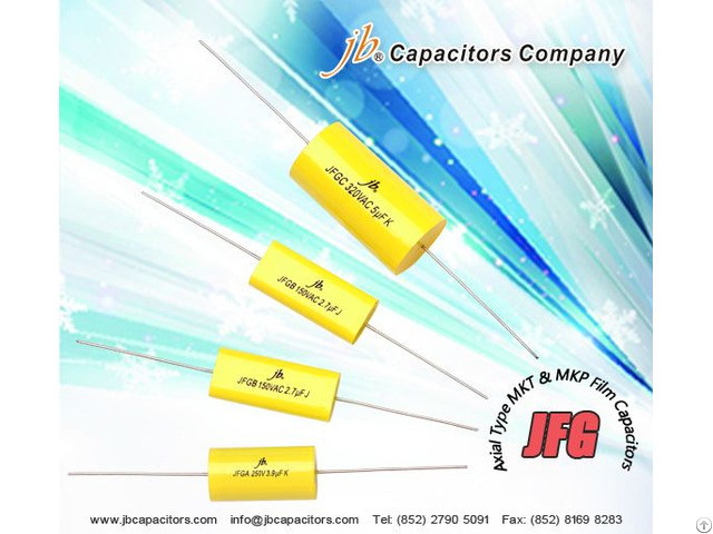 Jfg Axial Metallized Polyester And Polypropylene Film Capacitor
