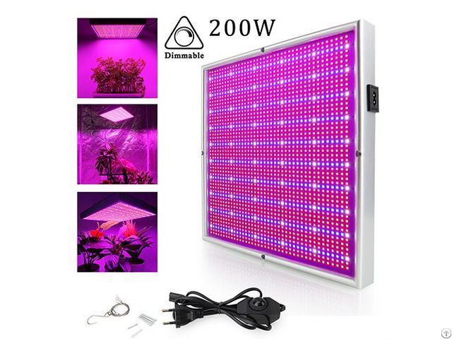 200w Adjustable Led Grow Light With Dimmer Best For Indoor Plants