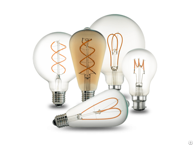 Curly Spiral Filament Led Bulb