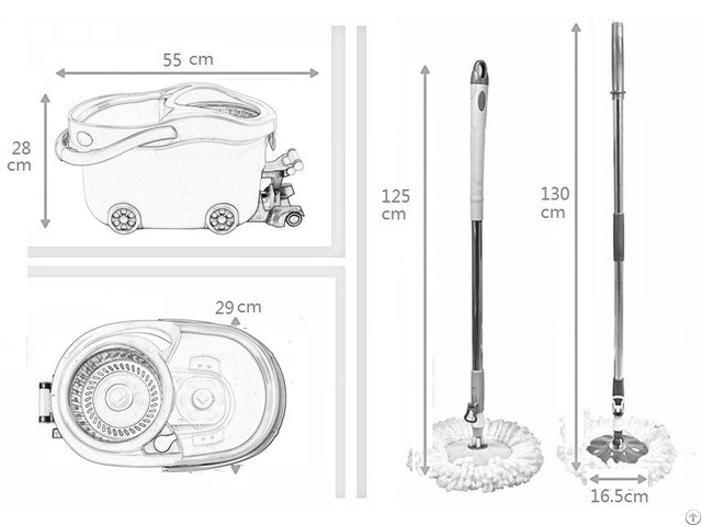 Kxy Jlt Spin Mop With Foot Pedal