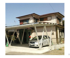 Good Quality Waterproof Aluminum Pv Carport System Concrete Foundation 500kw