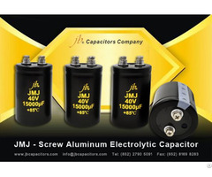 Jmj Screw Aluminum Electrolytic Capacitor 2000h At 85 Degrees C General Miniaturized