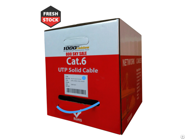 Cat6 Cmp Plenum 1000ft Ethernet Network Cable