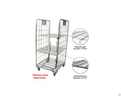 Two Side Collapsible Warehouse Logistics Trolley