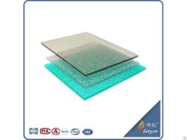 China Supply Embossed Pc Sheet For Rain Protection In Window And Door