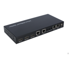 100m 1x2 Hdbaset Splitter Hdcp2 2 Support Poc Ethernet Rs232 Pass Through