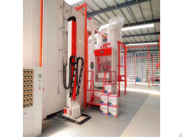Electrostatic Powder Coating Chamber With Big Cyclone Fast Color Change Equipment