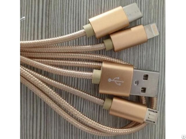 Three In One Fast Charging Cable