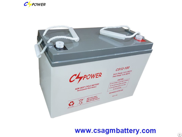 Deep Cycle Solar Agm Batteries 12v100ah For Power Storage