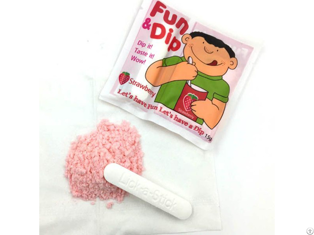 Fun And Dip Sour Powder Candy With Tablet Stick