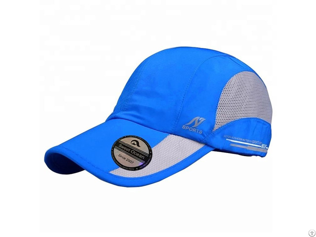 Custom Printed Mesh Running Hats Dry Fit Sport Run Cap