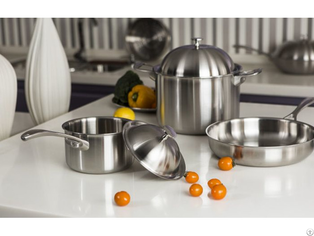 Stockpot With Three Layer Composite Cookware Titanium Ss Copper