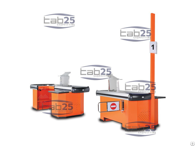 Check Out Counter With And Without Belt