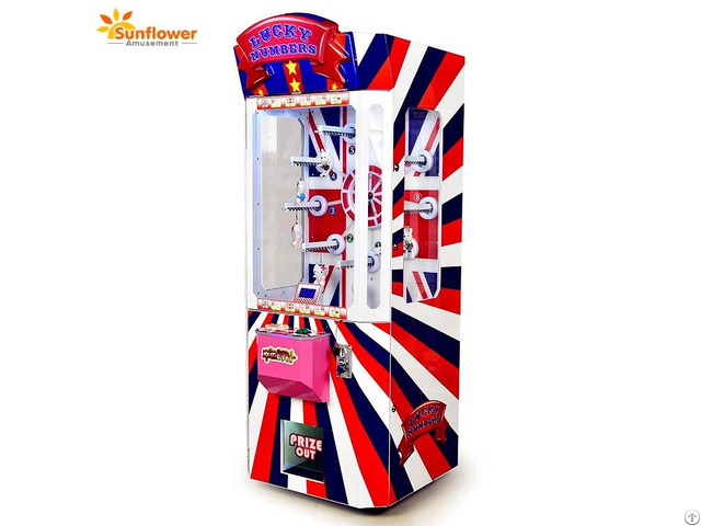 Hot Sale Turntable Lucky Number Coin Operated Prize Gifts Vending Machine