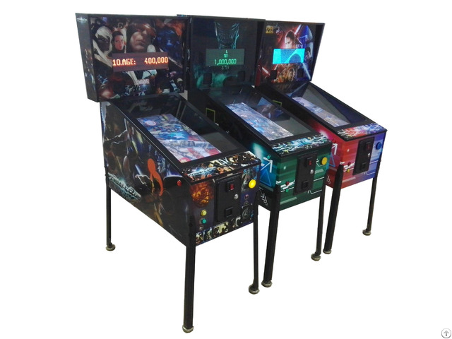 Coin Operated Virtual Pinball Table 32 Inch Display Video Game Machine