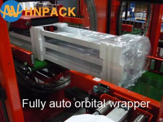 Orbital Stretch Timber Wrap Machine For Door Frame Pipes Tubes Aluminum Profiles