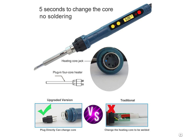 Cxg 60w Electronic Soldering Irons Pen Portable With Adjustable Thermostat Temperature