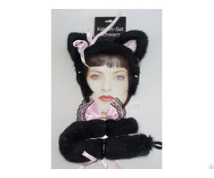 Halloween Costume Ears Bowtie Tail Devil Horns Headband Kit