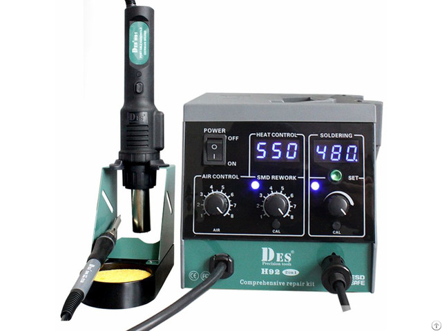 Rh10 Rework Station With Hot Air Gun Soldering Iron 2 In 1