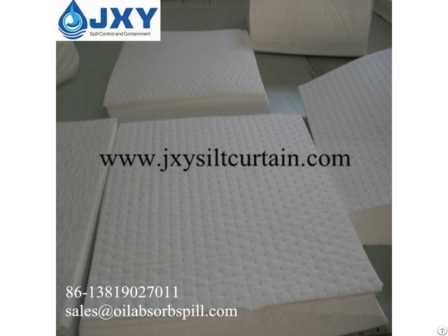 Dimpled White Oil Absorbent Pads