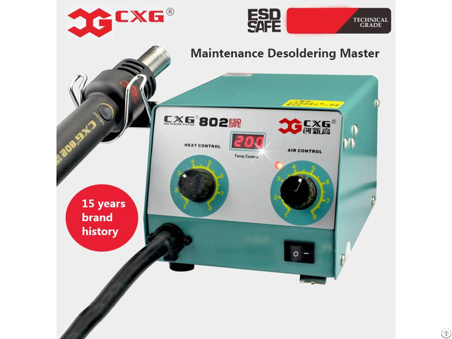 Cxg802 Desoldering Electric Hot Air Heat Gun Repair Rework Station Factory Directly Supply