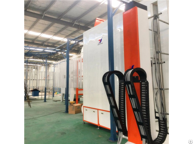 Electrostatic Powder Coating Booth With Diesel Heating Curing Oven System