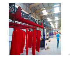 Metal Cabinets Powder Coated Line With High Recovery Rate Spray Painting Booth