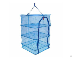 Double Zipper Design Fish Drying Net