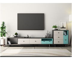 Modern Design Wood Melamine Finish Tv Stand Table