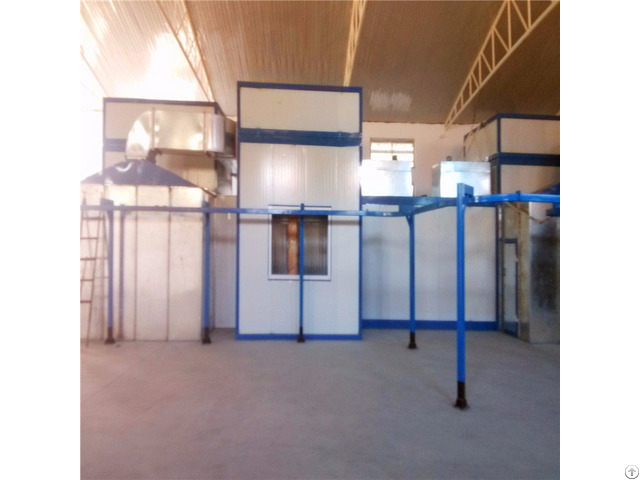 High Quality Manual Powder Paint Spray Room For Steel And Wood Furniture