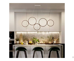 Modern Restaurant Creative Round Circle Pendant Rl5 Ring Light Led