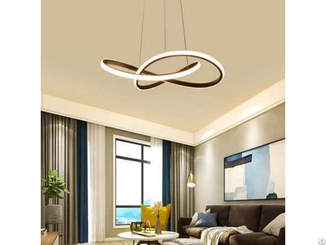 Irregular Cool White Lighting Led Ring Pendant Ceiling Fixture