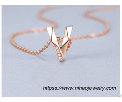 Letter Pendant Fashion Necklace