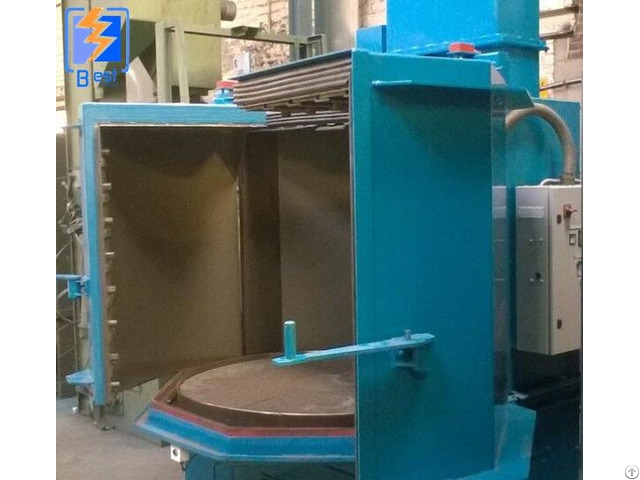 Q35 Rotary Table Shot Blasting Machine For Big Casting With Ce