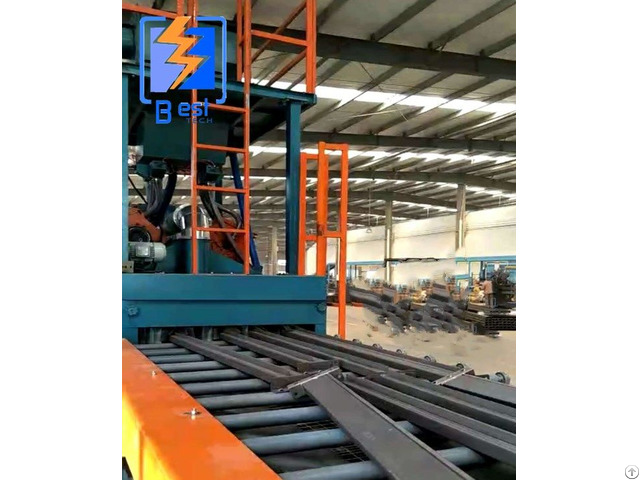 Pass Through Type Shot Blasting Machine For Steel Plate Surface Cleaning