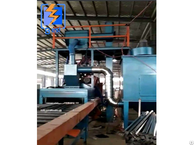 Foundry Industry Roller Conveyor Through Type Shot Blasting Machine