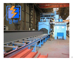 Steel Structure Pass Through Roller Type Shot Blasting Machine