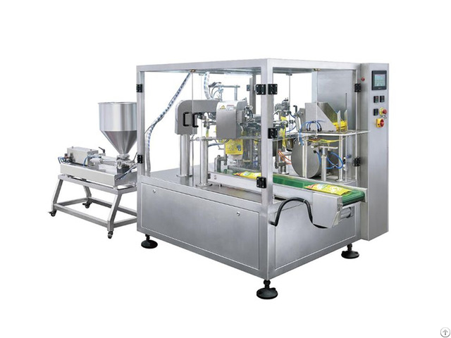 Paste Or Liquid Premade Bag Filling And Packing Machine