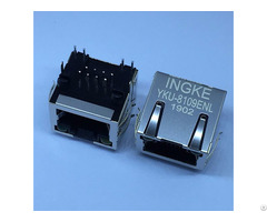 Ingke Yku 8109enl 100 Percent Cross 615008137421 Through Hole Tab Up Rj45 Jack Modular Connector 8p