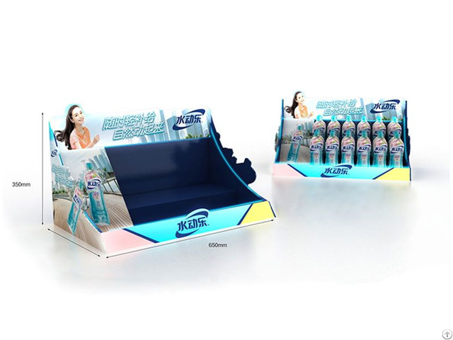 Customized Promotional Bottled Beverage Plastic Countertop Display Box