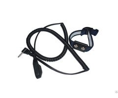 Adjustable Wrist Strap With Dual 4mm Snaps 6 Ft Right Angle Cord