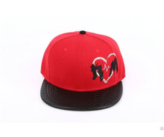 Hip Hop Sport Cap With Pu Brim 6 Panel