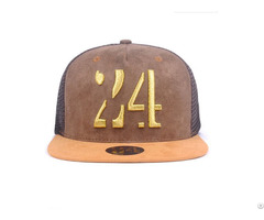 Trucker Cap 3d Embroidery Logo Suede