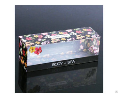 Custom Folding Clear Printing Pvc Plastic Gift Box For Cosmetic Packaging