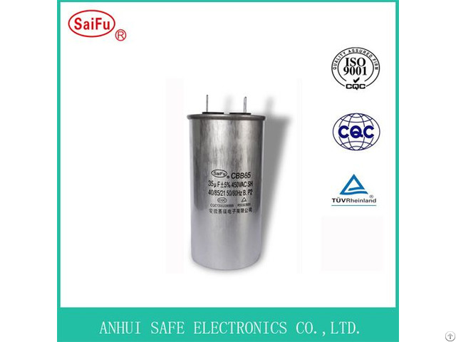 Cbb65 Single Air Conditioner Motor Run Capacitor